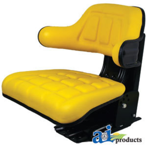 A & I Products Wrap Around Back w/ Arms, YLW Vinyl, 300 lb / 136 kg Weight Limit 23" x18" x10" A-W222YL